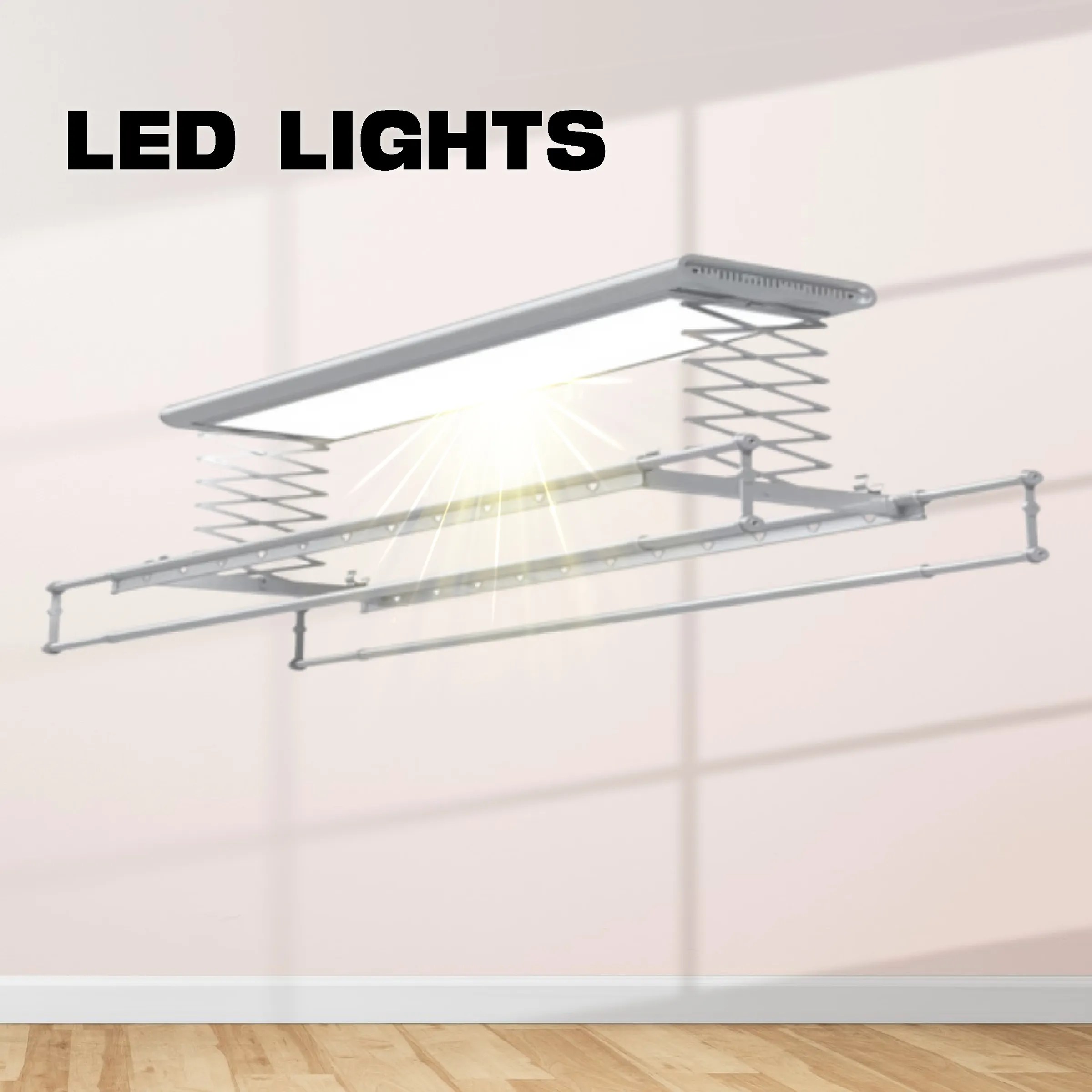 MasterD Ceiling Mounted Electric Motorized Clothes Drying Rack