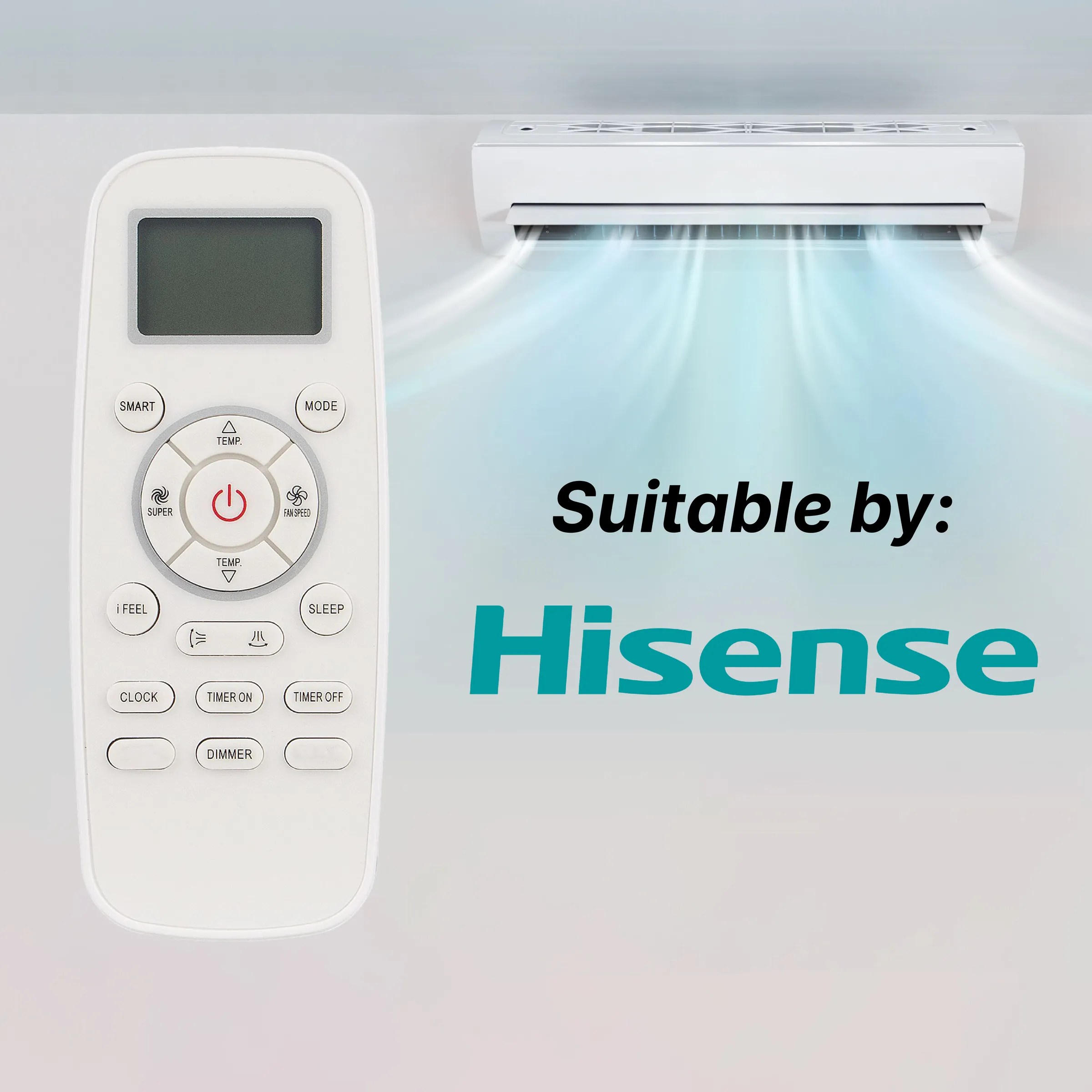 MASTERD Hisense Air Cond Multi Remote Control Model DG11L101