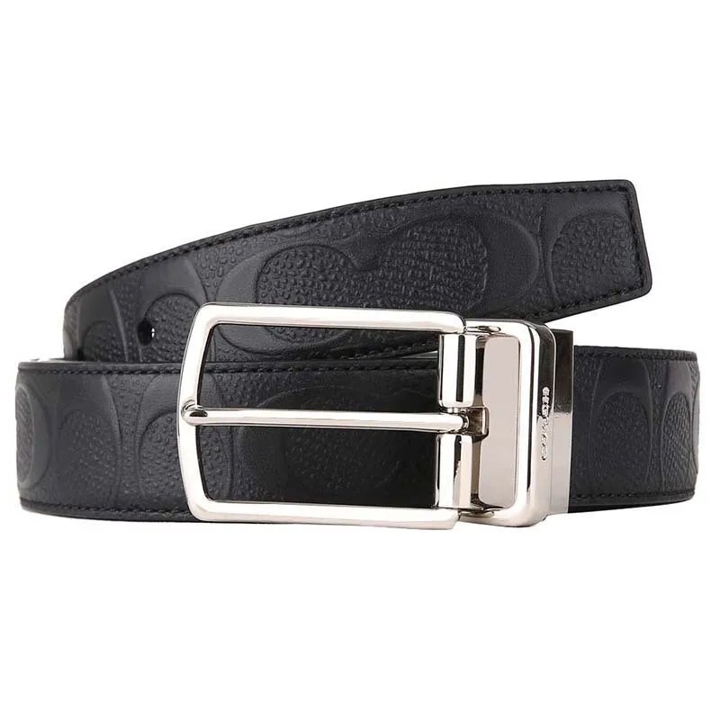 Coach Modern Harness Cuttosize Reversible Signature Leather Belt F55158 Luxe Paradise