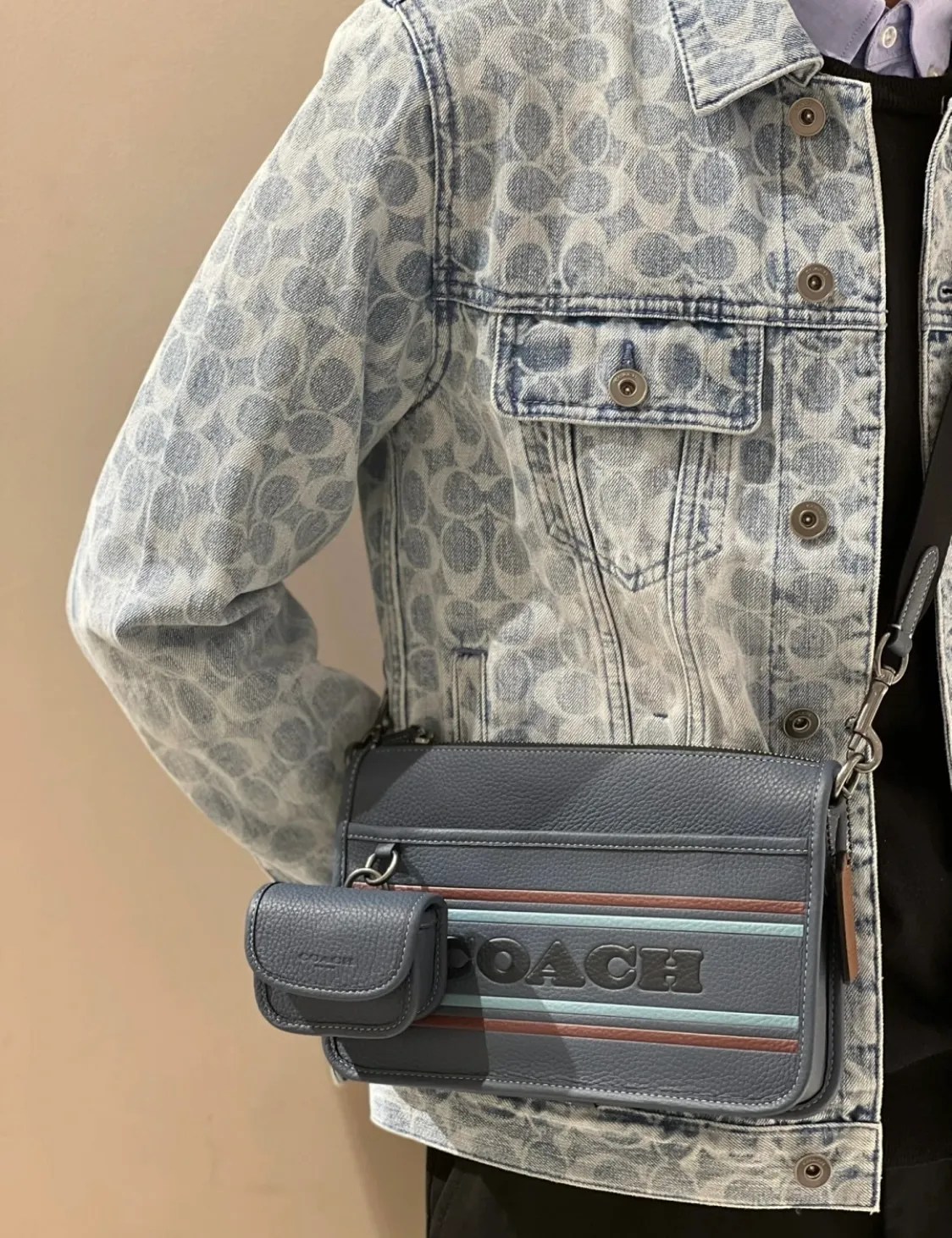 COACH Men Crossbody Bag CG998 Vinee Bag