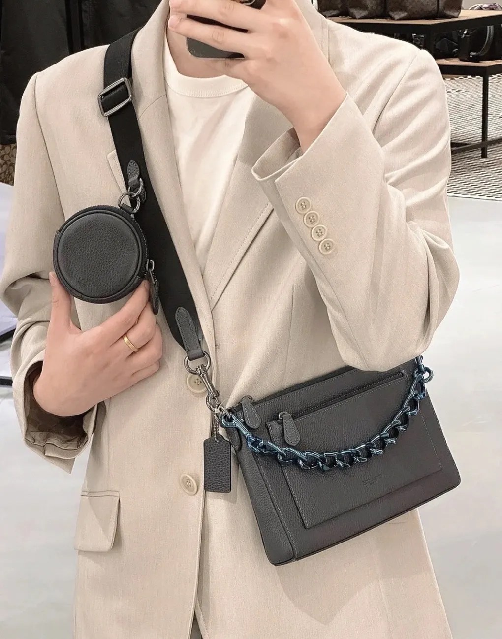 COACH Men Leather Holden Bag CE682 Vinee Bag