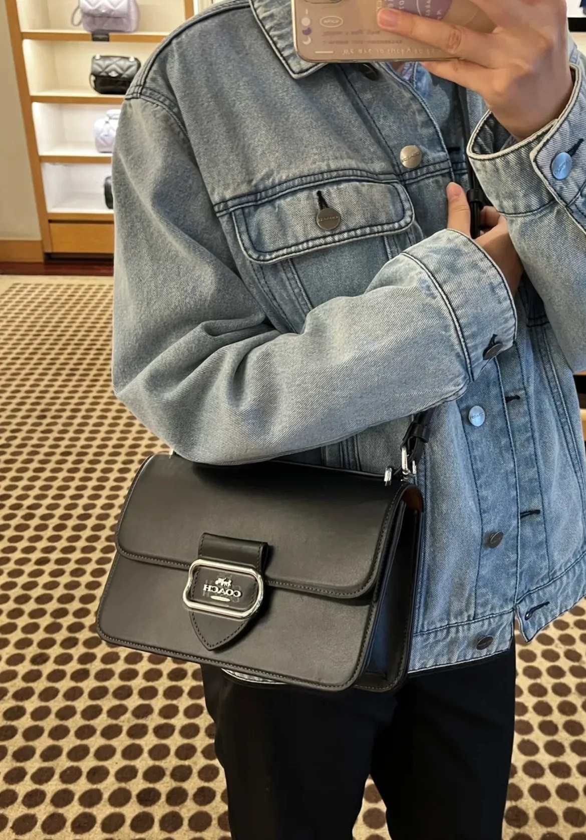 Coach Large Square Crossbody Bag Vinee Bag