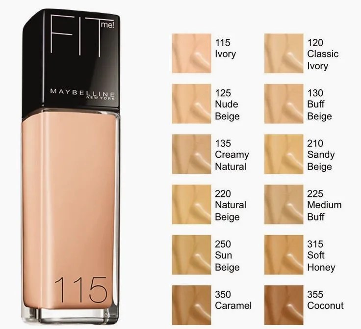 Maybelline Fit Me Matte + Poreless Foundation Ivory RYS Malaysia