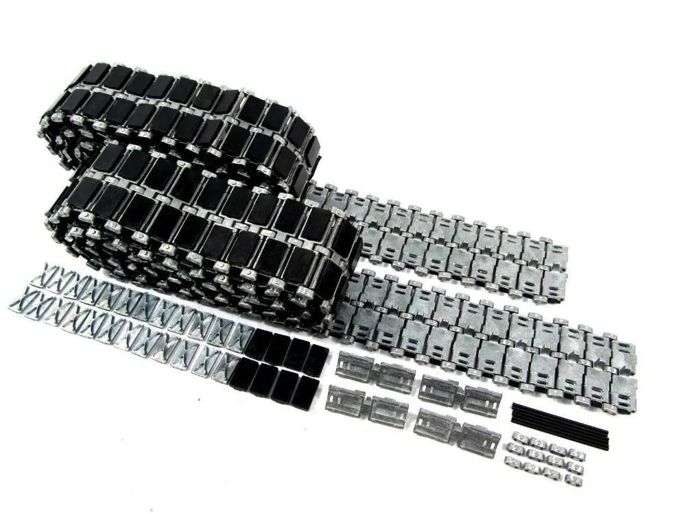 Metal Upgrade Leopard 2 A6 / Challenger 2 Metal Tracks with Rubber and