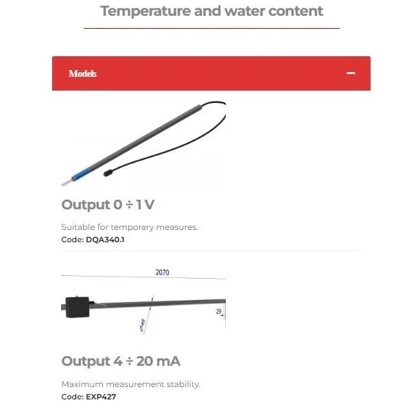 LSI Lastem Oxygen, temperature, and water content Sensor Wide range of