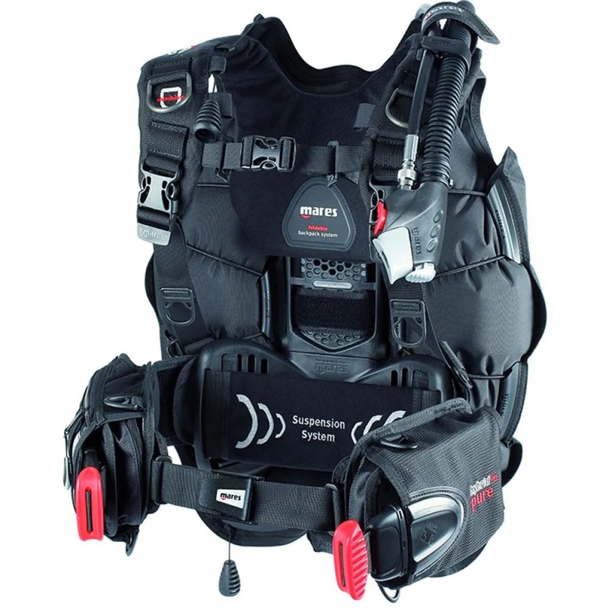Mares Hybrid Pure BCD with MRS Plus Weight Pockets Coral Dive Store