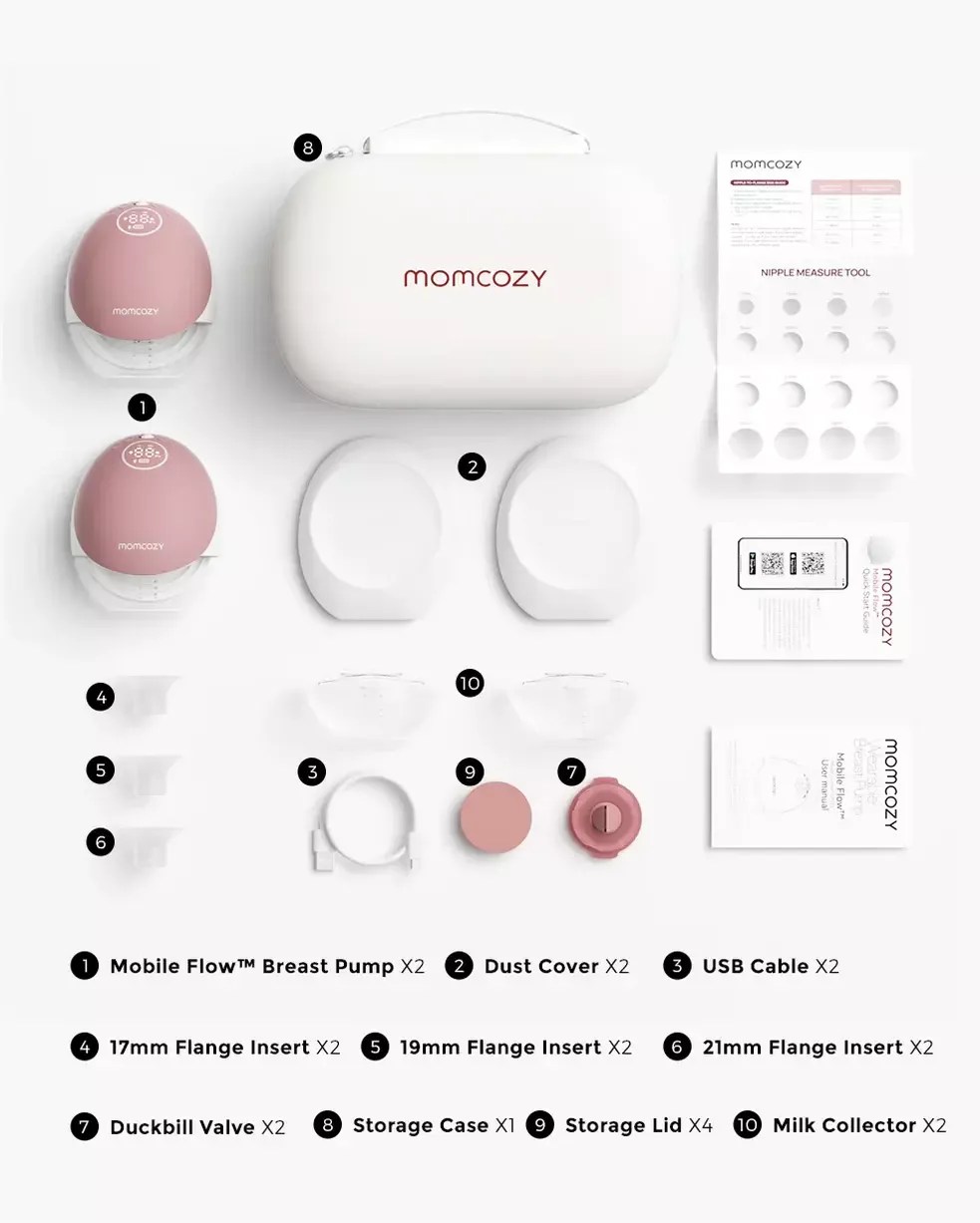 Momcozy M9 Mobile Flow Double Handsfree Wearable Breast Pump [PREORDER
