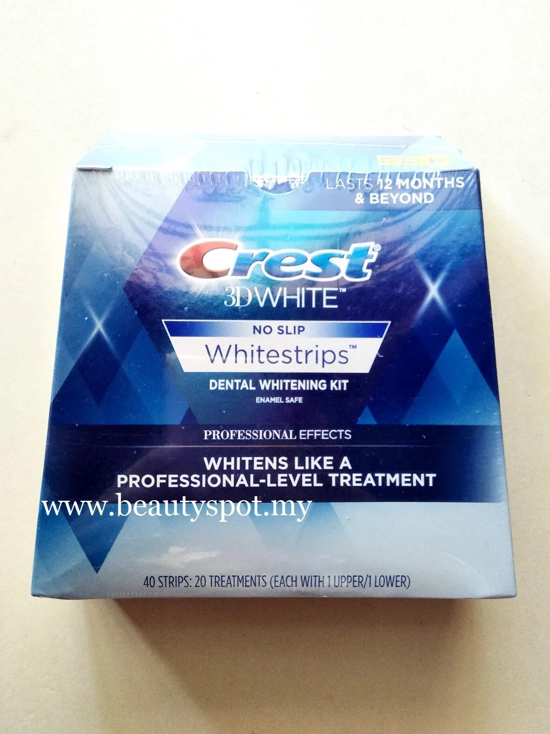 Crest 3D White Luxe Professional Effects No Slip Whitestrips Teeth