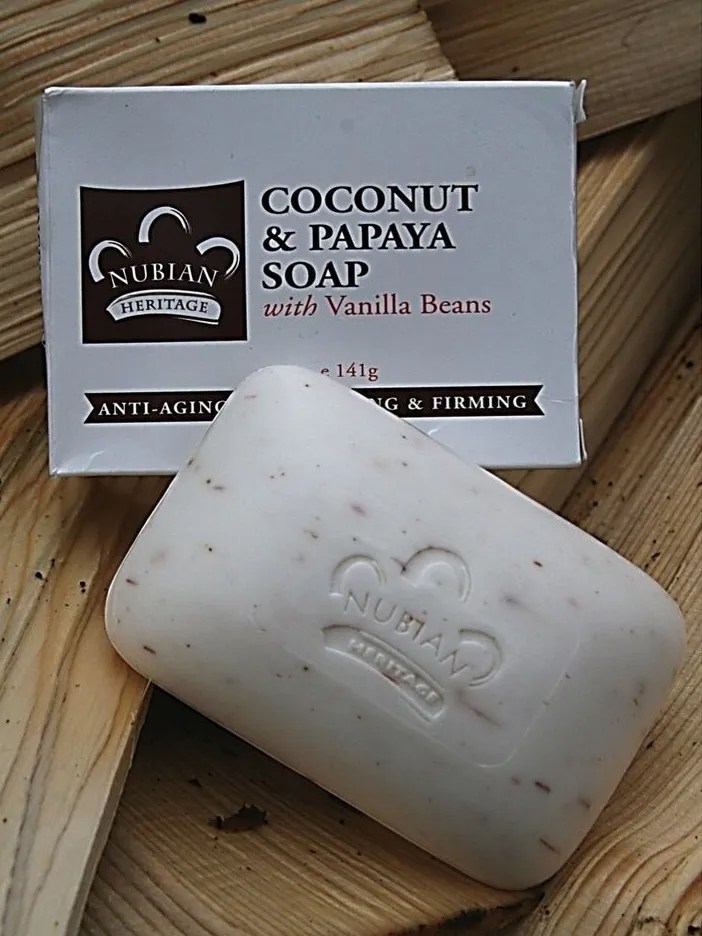 Nubian Heritage Coconut & Papaya Soap with Vanilla Bean 5oz