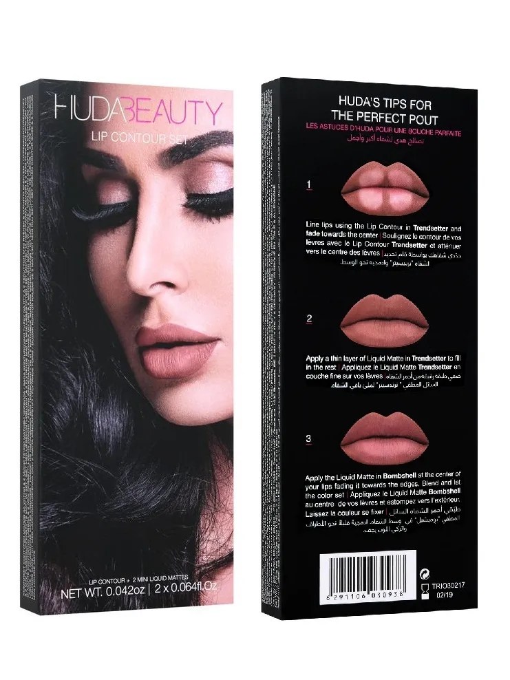 HUDA BEAUTY Lip Contour Set Trendsetter & Bombshell Beautyspot