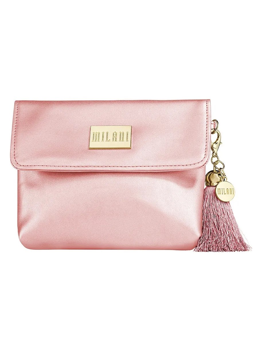 Milani Vegan Leather Cosmetic Bag with Tassel (Choose Your Color
