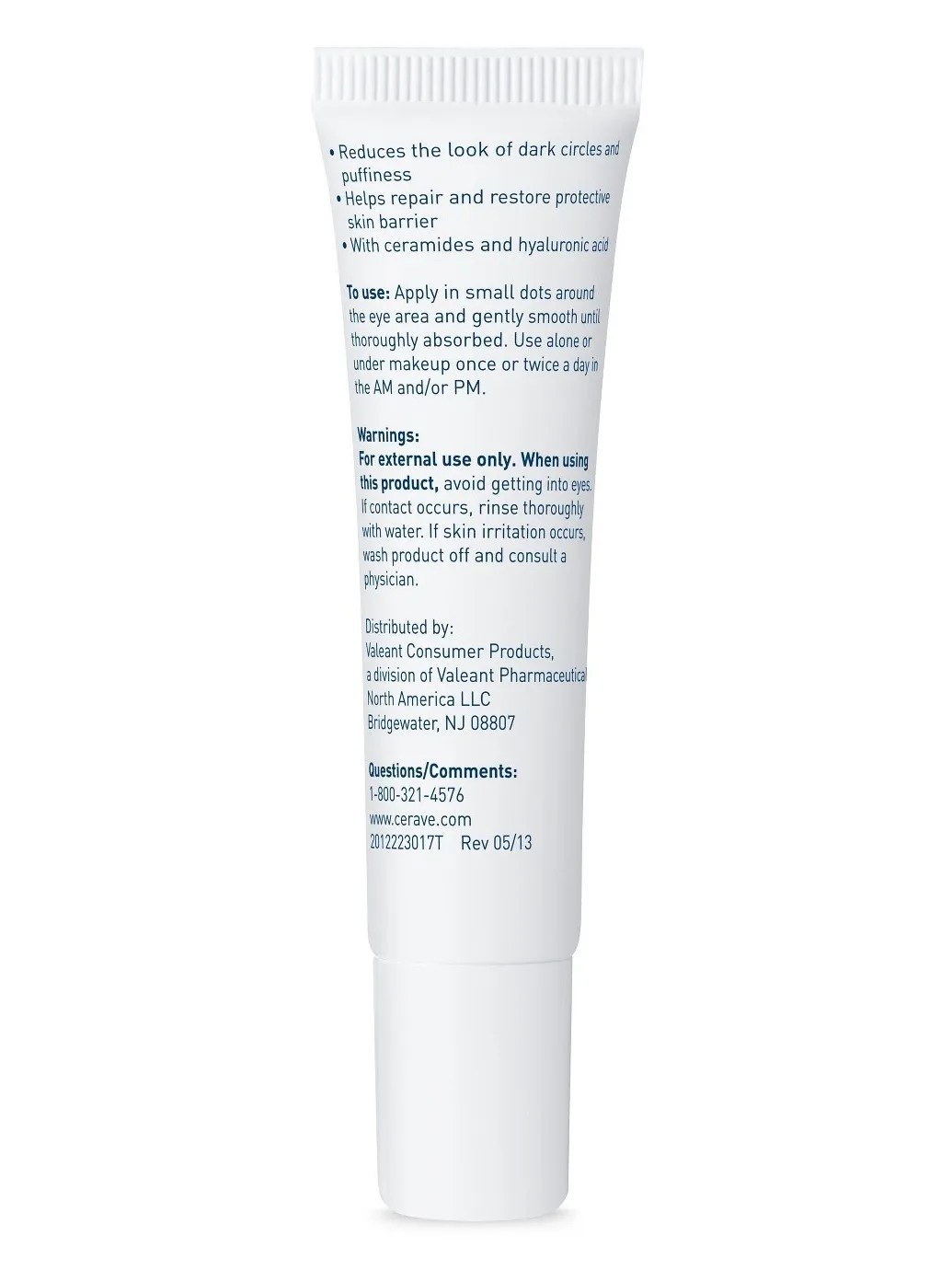 CeraVe Eye Repair Cream for Dark Circles and Puffiness, 0.5 oz (14.2g