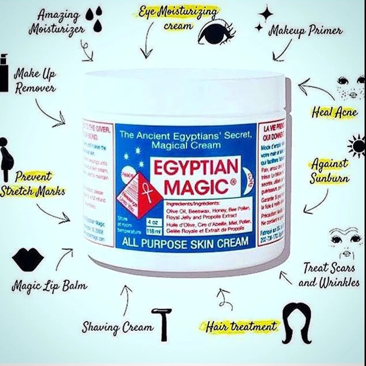 Egyptian Magic All Purpose Skin Cream 2 oz Beautyspot Malaysia's
