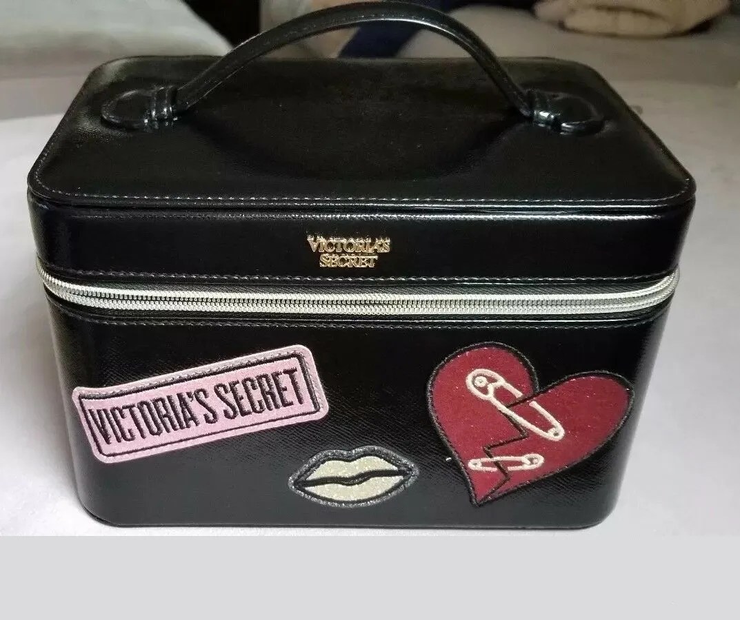 Victoria's Secret Vanity Case (Hard Train Case) VS Patch Beautyspot