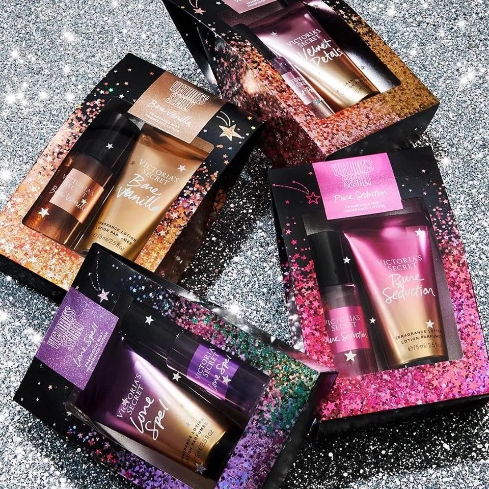 Victoria's Secret Mini Mist & Lotion Gift Set Bare Vanilla