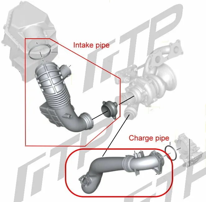 FTP B58N Charge pipe , 13719455373, 2025 - G20 G22 G23 G26 M340i M440i