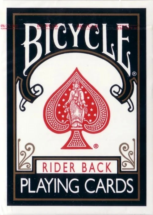 Bicycle Rider Back Black Playing Cards Online Magic Store Games4U