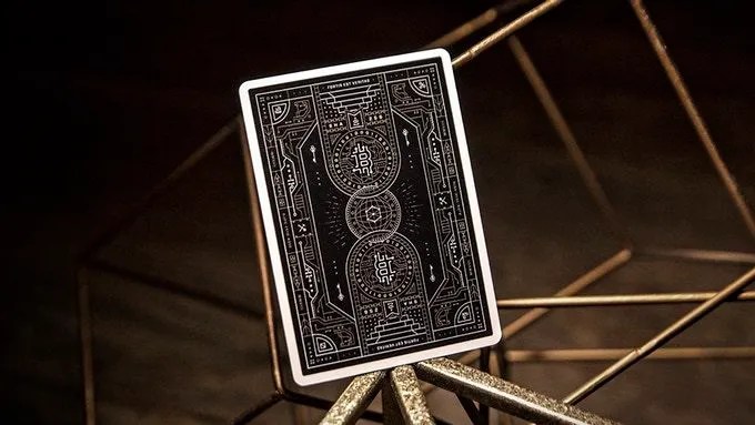Bitcoin Puzzle Playing Cards Black Edition Online Magic Store Games4U