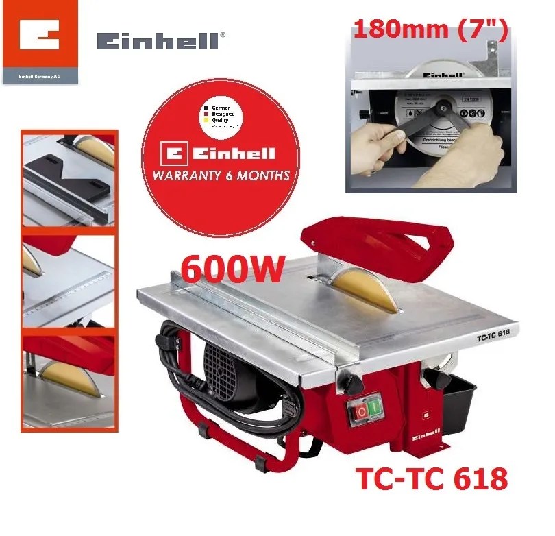 Einhell 600W (7") 180mm Tile Cutting Machine MY Power Tools