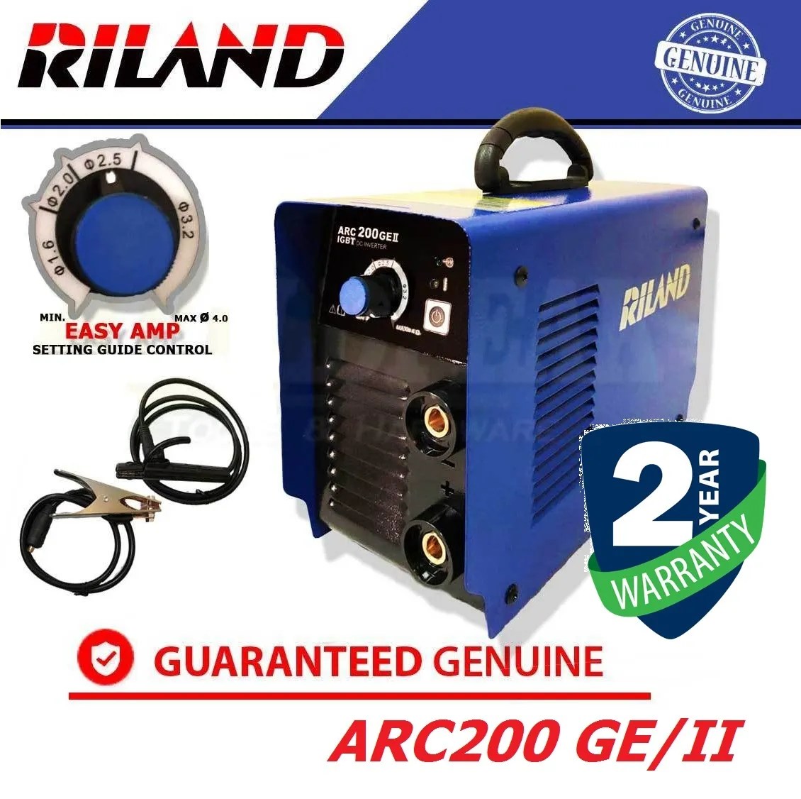Riland ARC 200 GE/II Micro Processor Welding Machine MY Power Tools