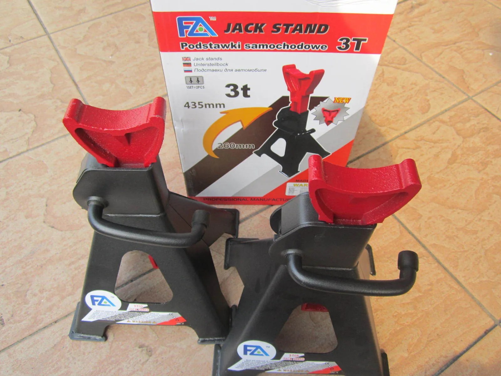 FA Advance 3 Ton Steel Garage Jack Stand (per pair) MY Power Tools