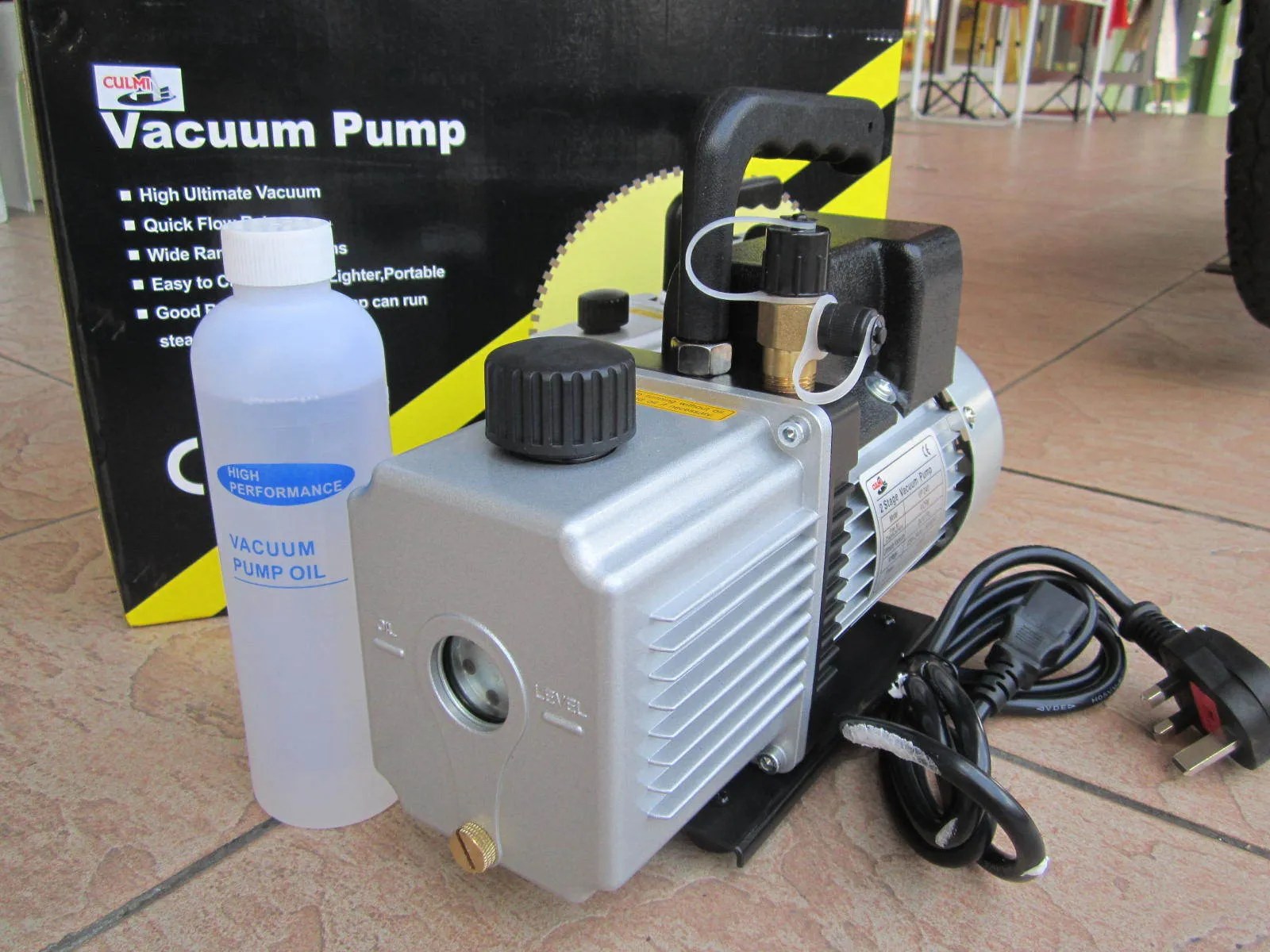 Culmi 1/2HP 4.0CFM (15 microns) Dual Stage Vacuum Pump MY Power Tools