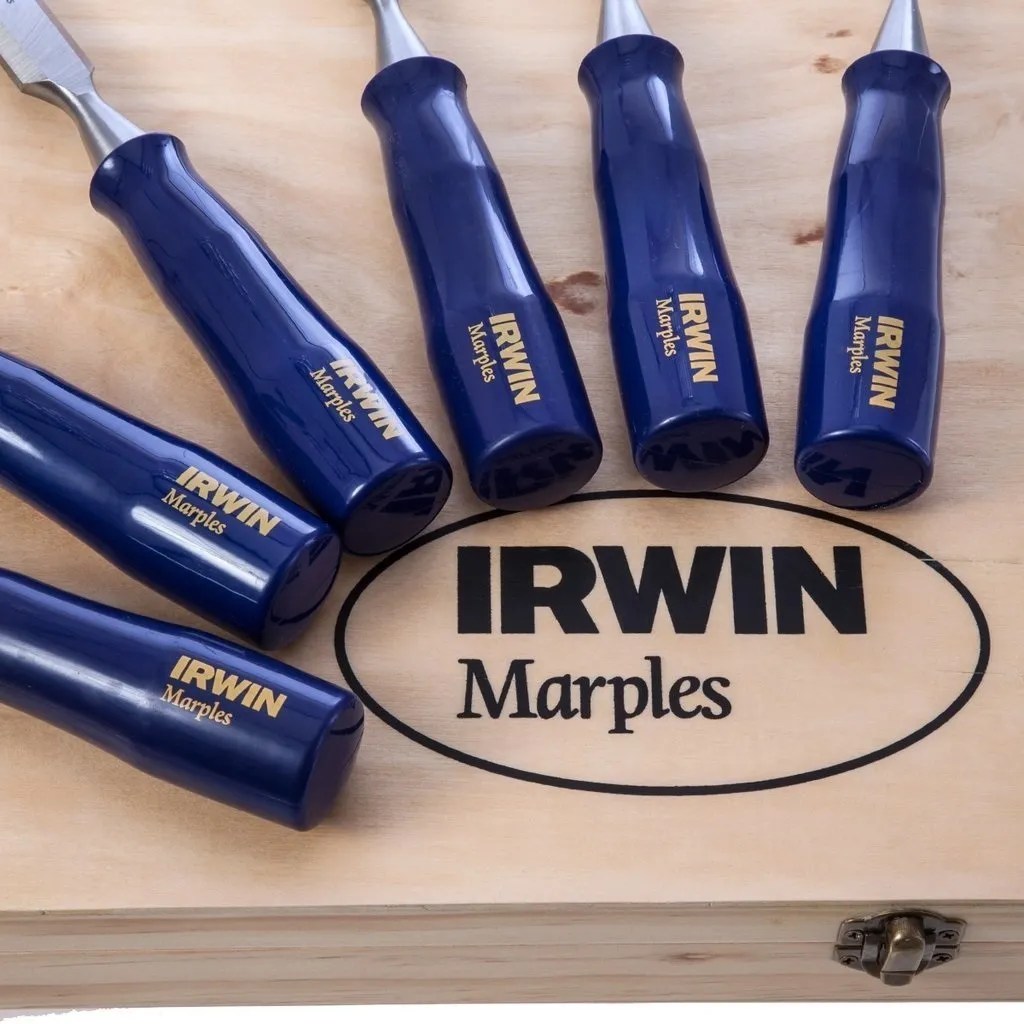Irwin Marples M444/S4 Blue Chip Bevel Edge Woodworking Chisels MY