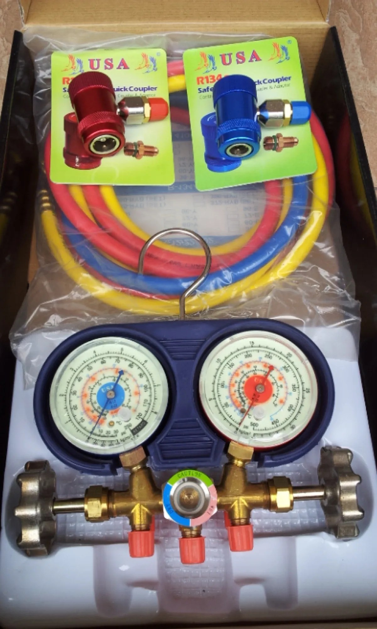 MY Professional R12, R22, R134a Air Conditioner Manifold