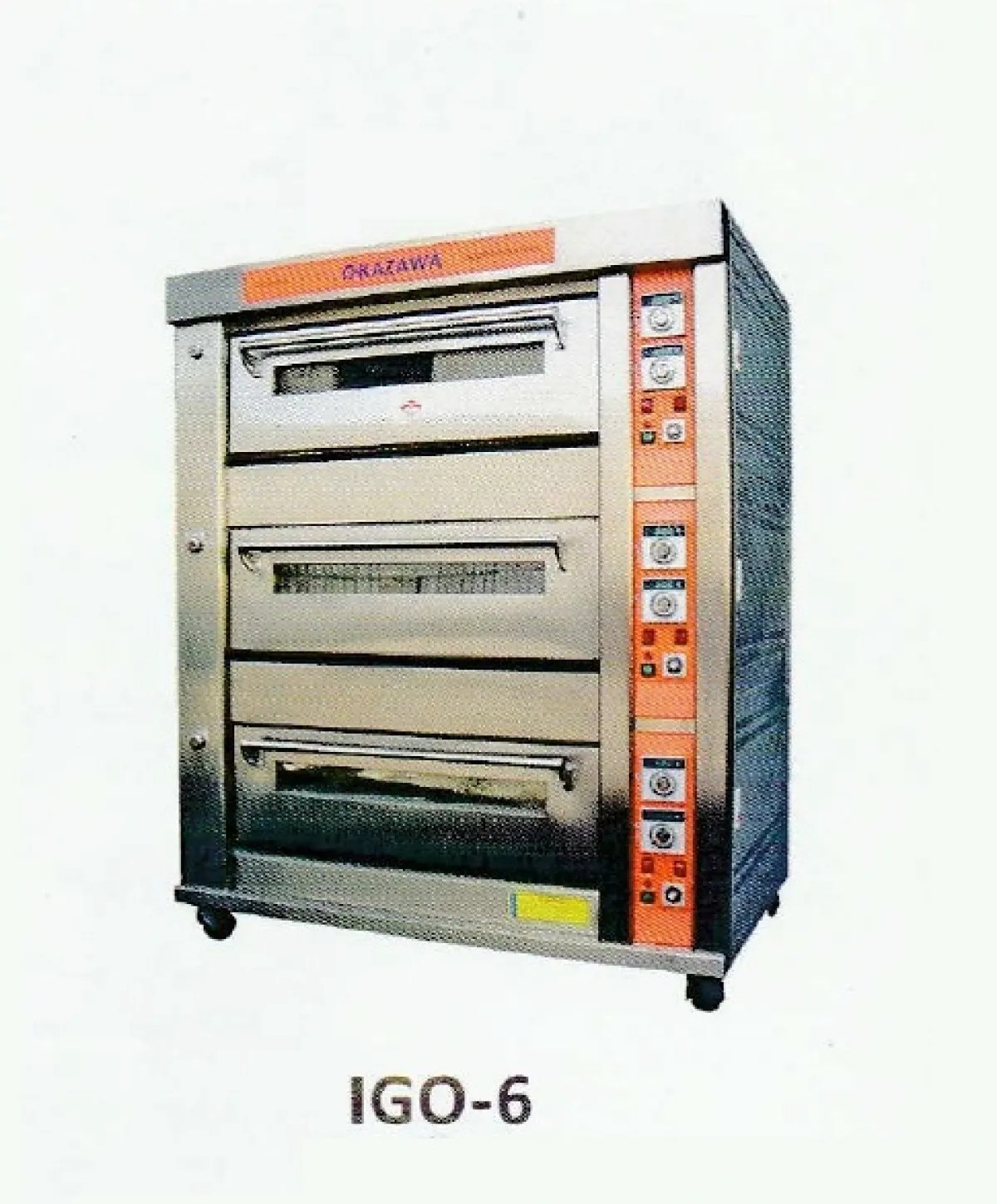 Okazawa 3Layer 6Tray Industrial Gas Oven MY Power Tools