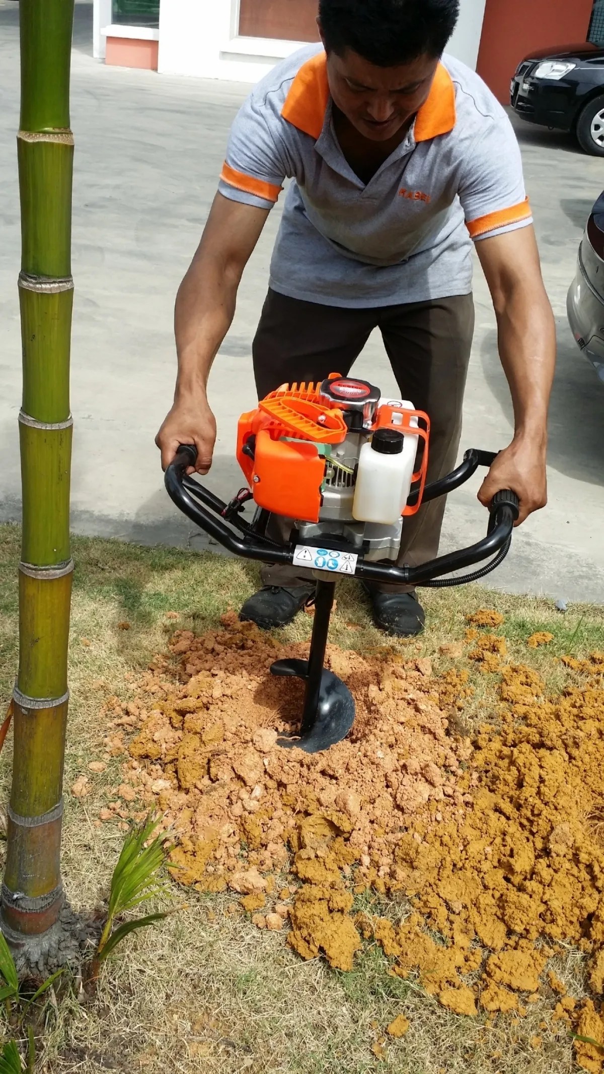 Ecotec 51.7cc Gasoline Earth Soil Auger Machine MY Power Tools