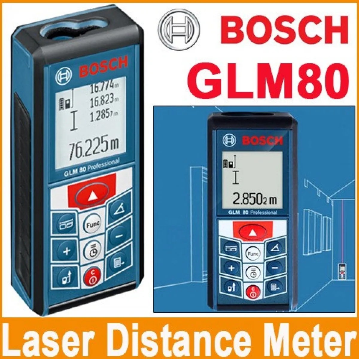 Bosch GLM 80 Professional Distance Laser Measurer MY Power Tools