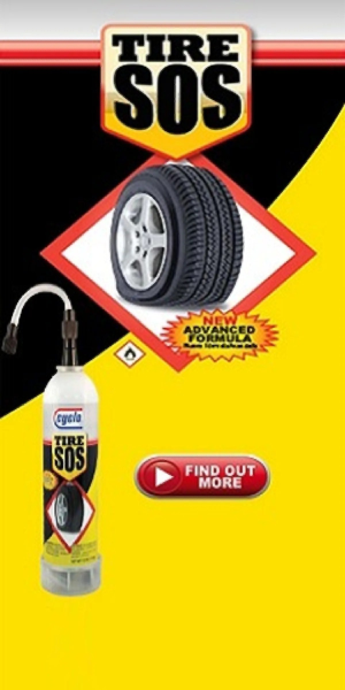 Cyclo 12oz NonFlammable Tire SOS (Emergency Tire Rescue) MY Power Tools