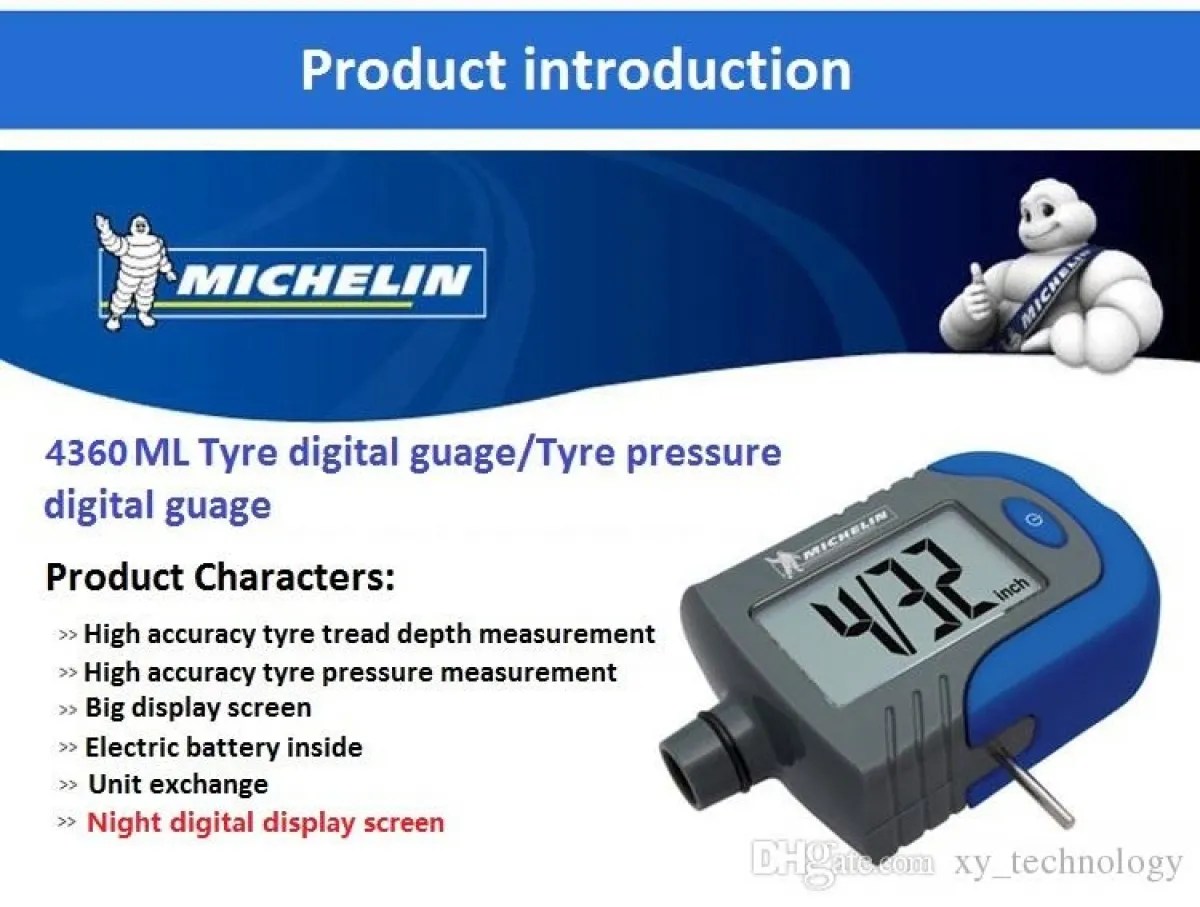 Michelin Digital Tire Gauge with Tread Depth Indicator MY Power Tools