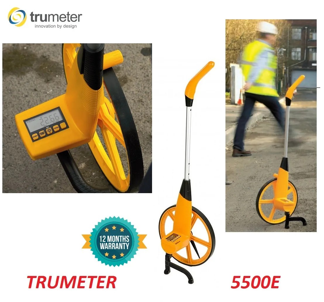 Trumeter 5500E Electronic Metric Distance Measuring Wheel MY Power
