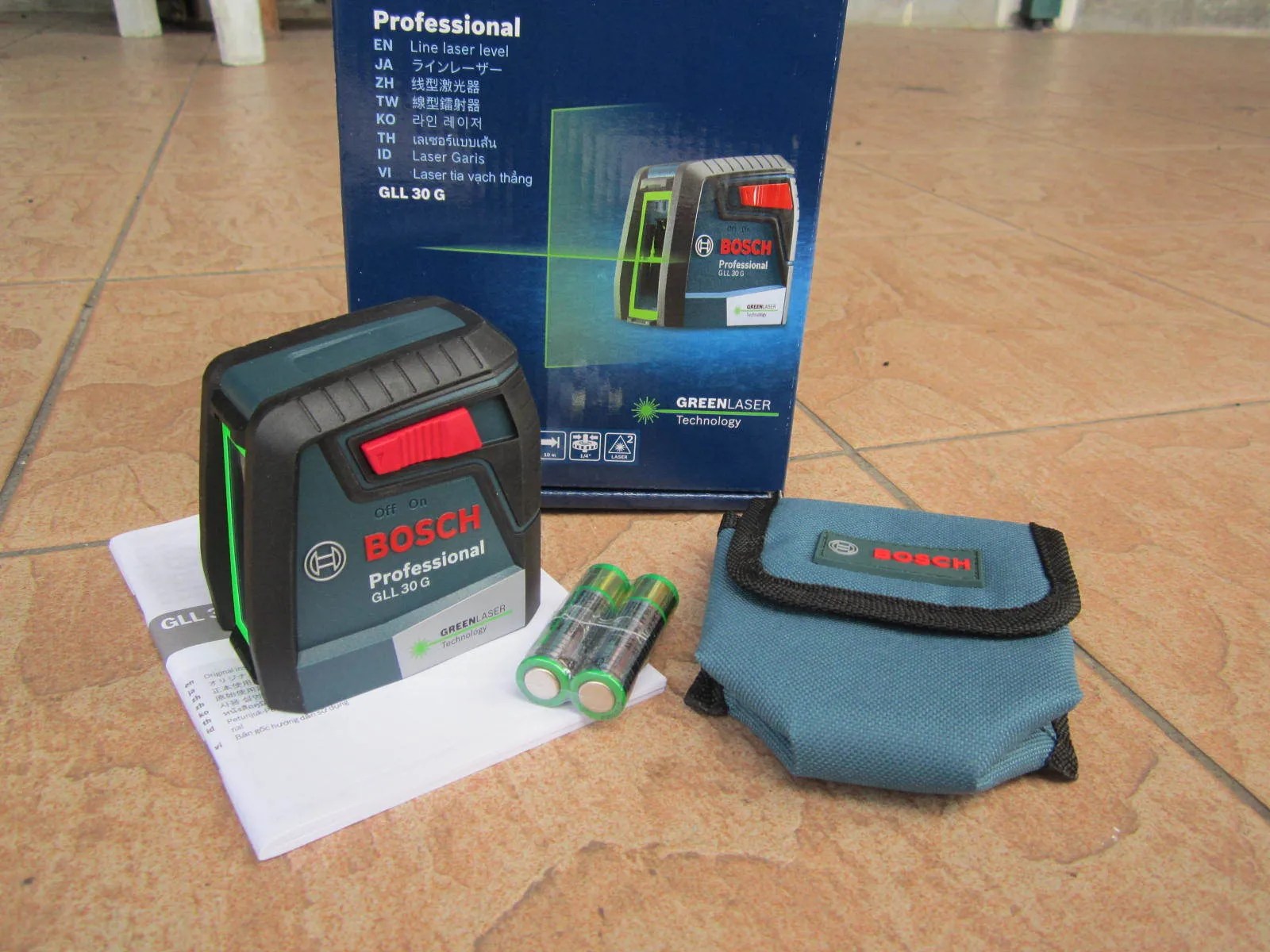 Bosch GLL 30 Green Cross Line Auto Laser Level MY Power Tools