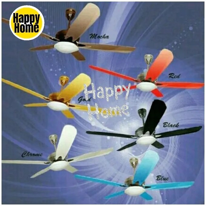 Bayu Air 56503 Red Color 56Inch 5 ABS Blades Comes With Remote Control