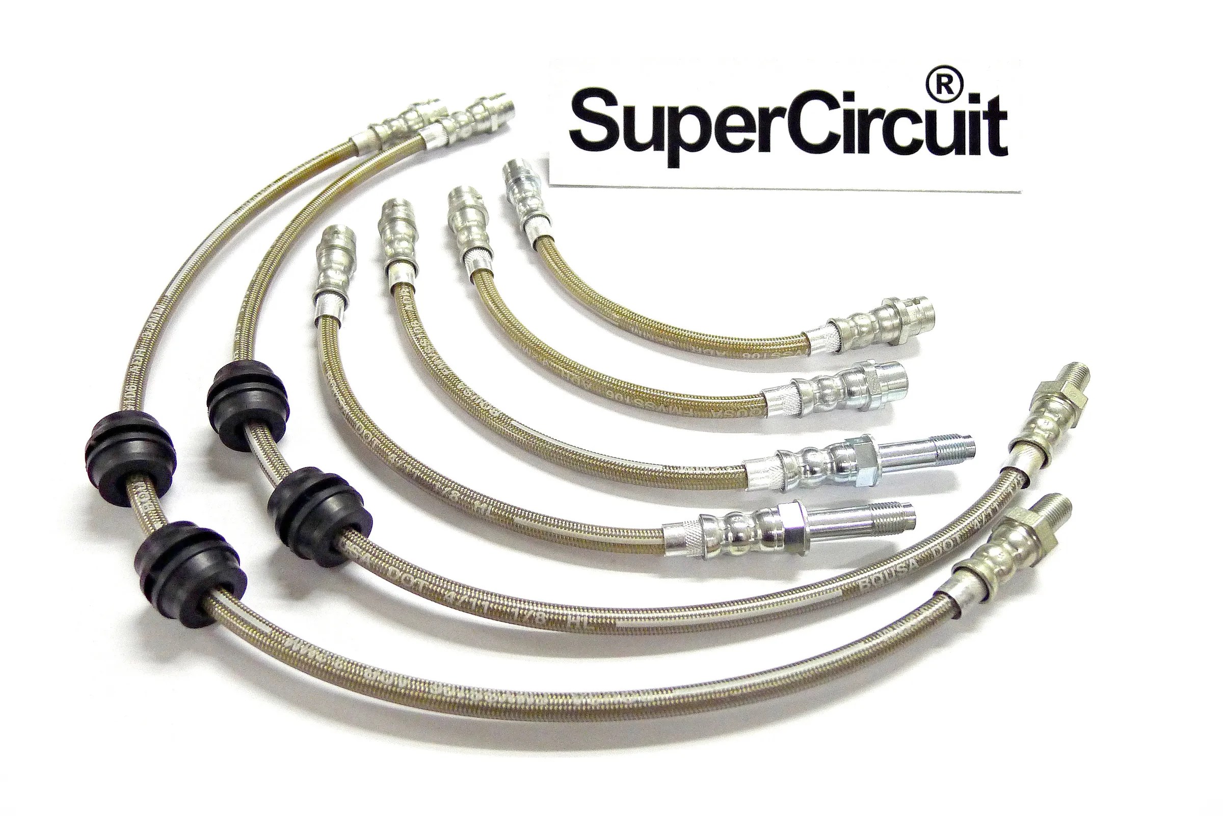 BMW E90 3series Steel Braided Brake Lines SUPERCIRCUIT