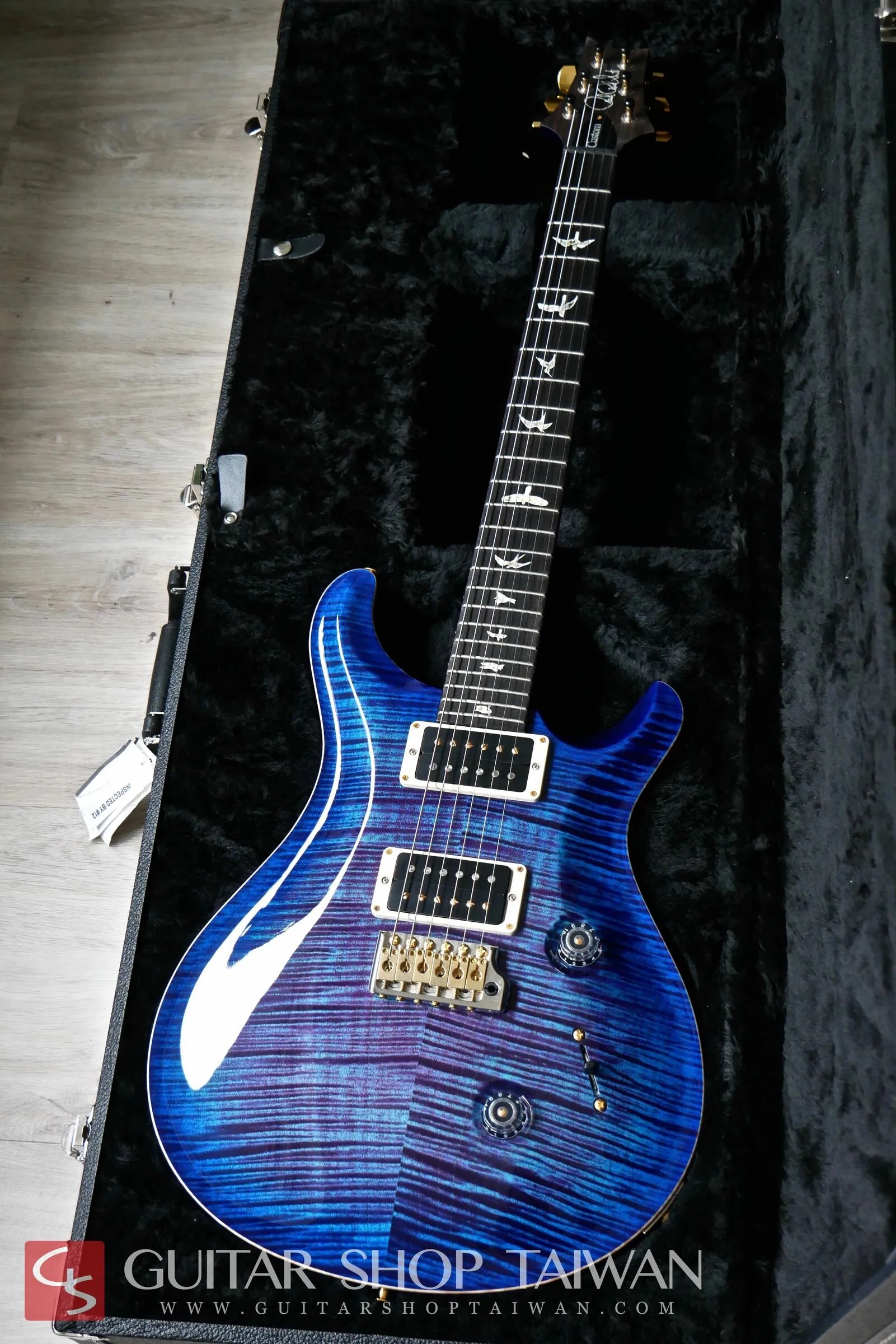 全新2022 PRS Custom 24 10TopViolet Blue Burst Guitar Shop Taiwan