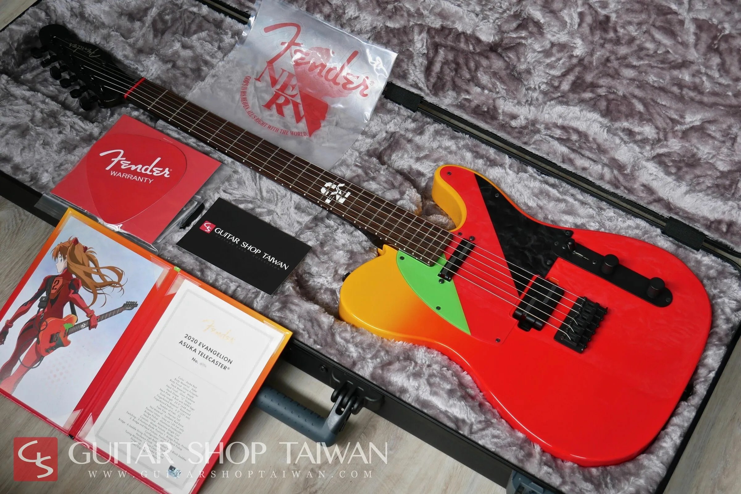 全新Fender Japan Limited Edition Evangelion Asuka Telecaster Guitar