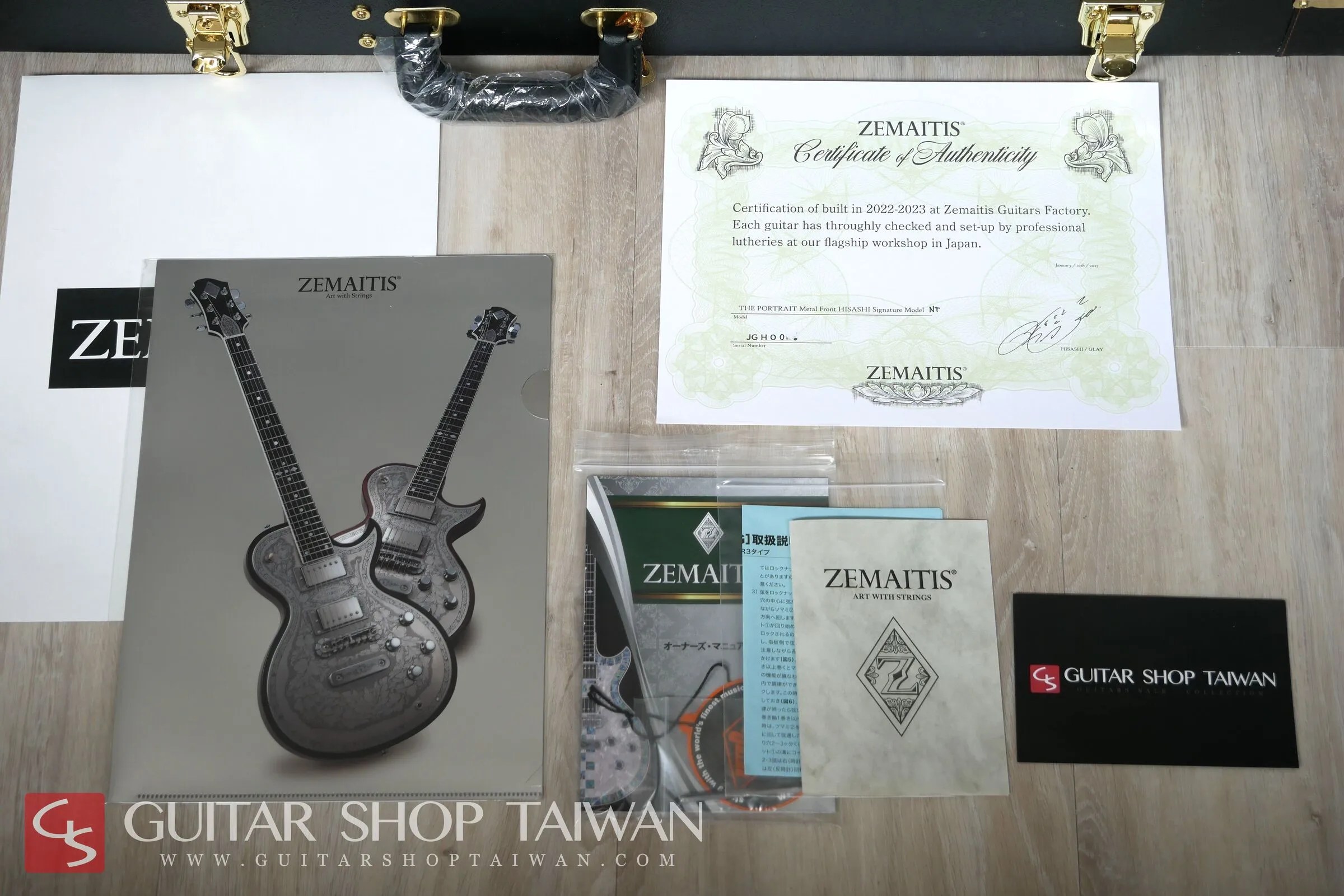 全新2023 Zemaitis The Portrait Metal Front Hisashi Signature Model