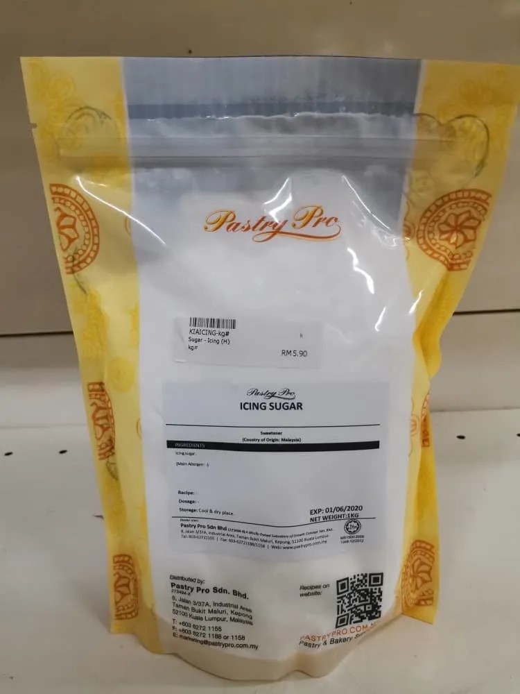 PRAI, Icing Sugar, Halal, 1kg Pastry Pro
