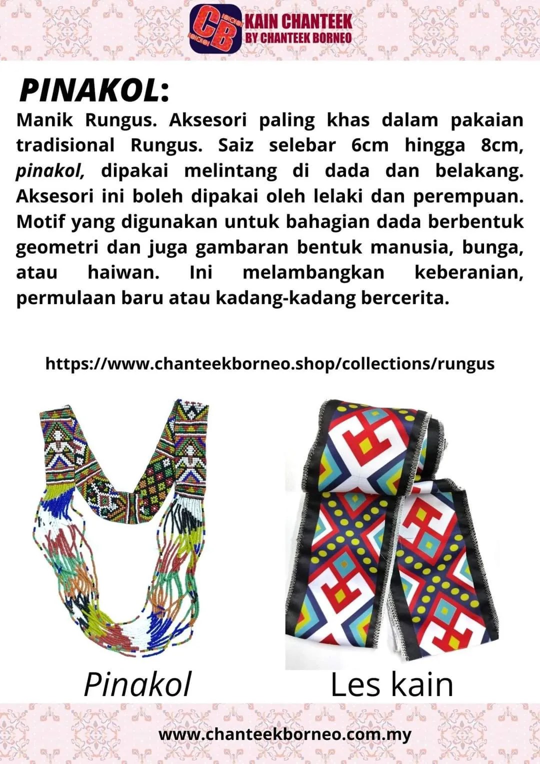 Kenali Corak Sabah – Chanteek Borneo eShop