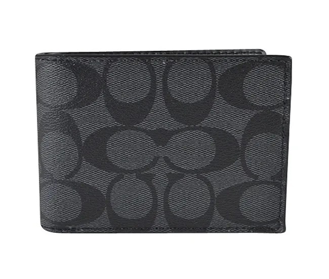 COACH COMPACT ID 3 IN 1 WALLET IN SIGNATURE