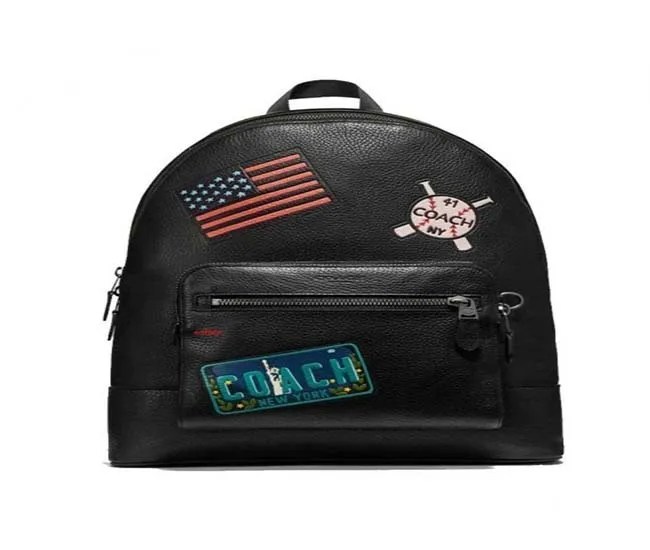 COACH WEST BACKPACK WITH AMERICAN DREAMING PATCHES