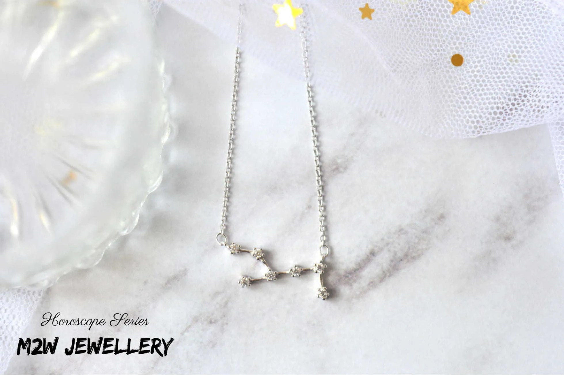 925 Sterling Silver Virgo Necklace Horoscope Series M2W Jewellery