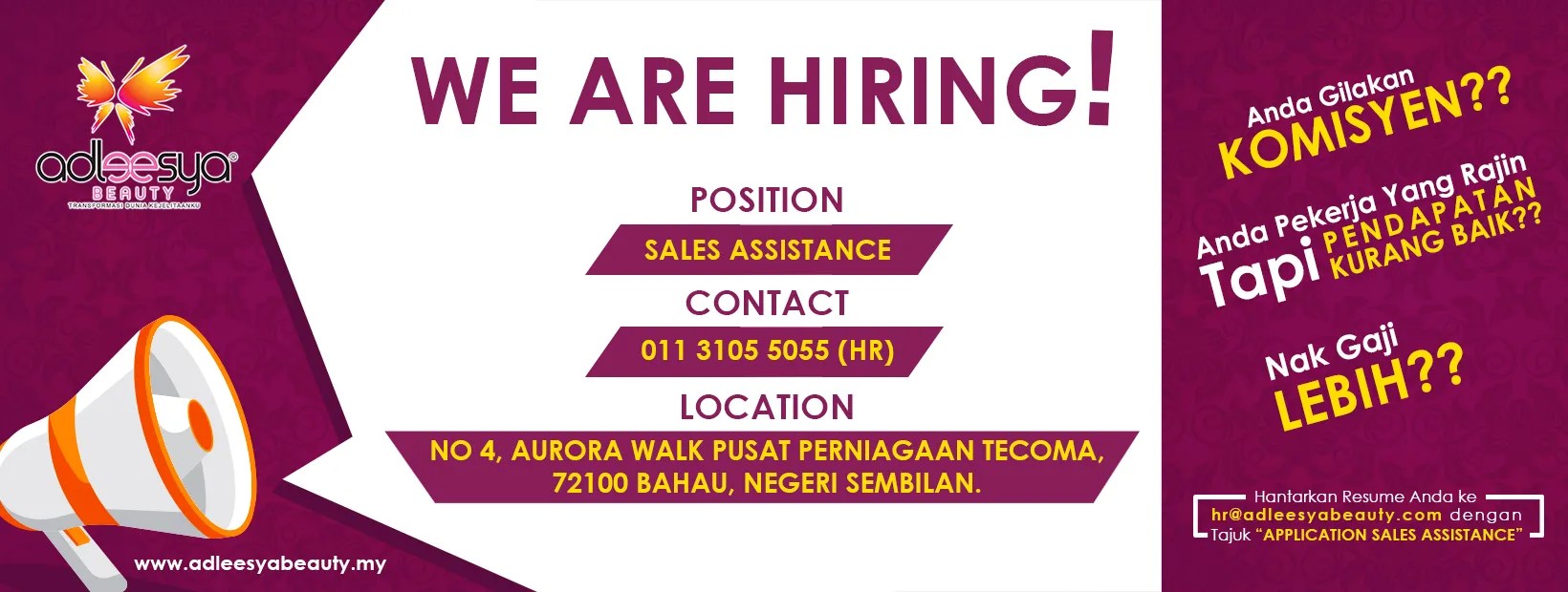 Kerja Kosong Bahau / Promosi Pembukaan Bahau Baker S Cottage The Baker