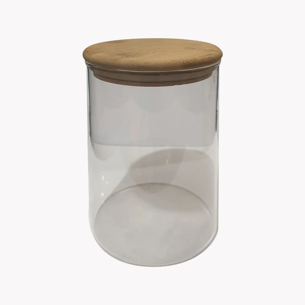 Bamboo Covered Glass Jar (700ml) The Bamboo Company