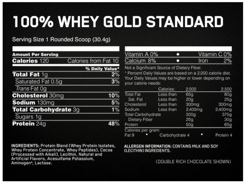 Optimum Nutrition (ON) Gold Standard 100 Whey Protein 5.5LBS