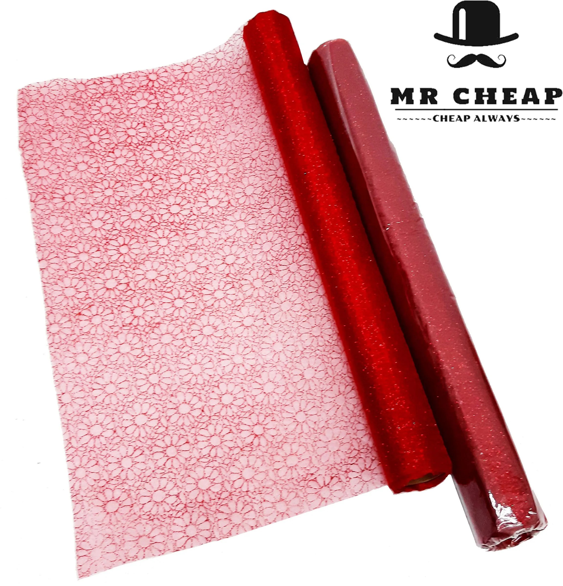 Organza Fabric Pembalut Polystyrene (Flower Design) (1 Roll) 7046 Mr