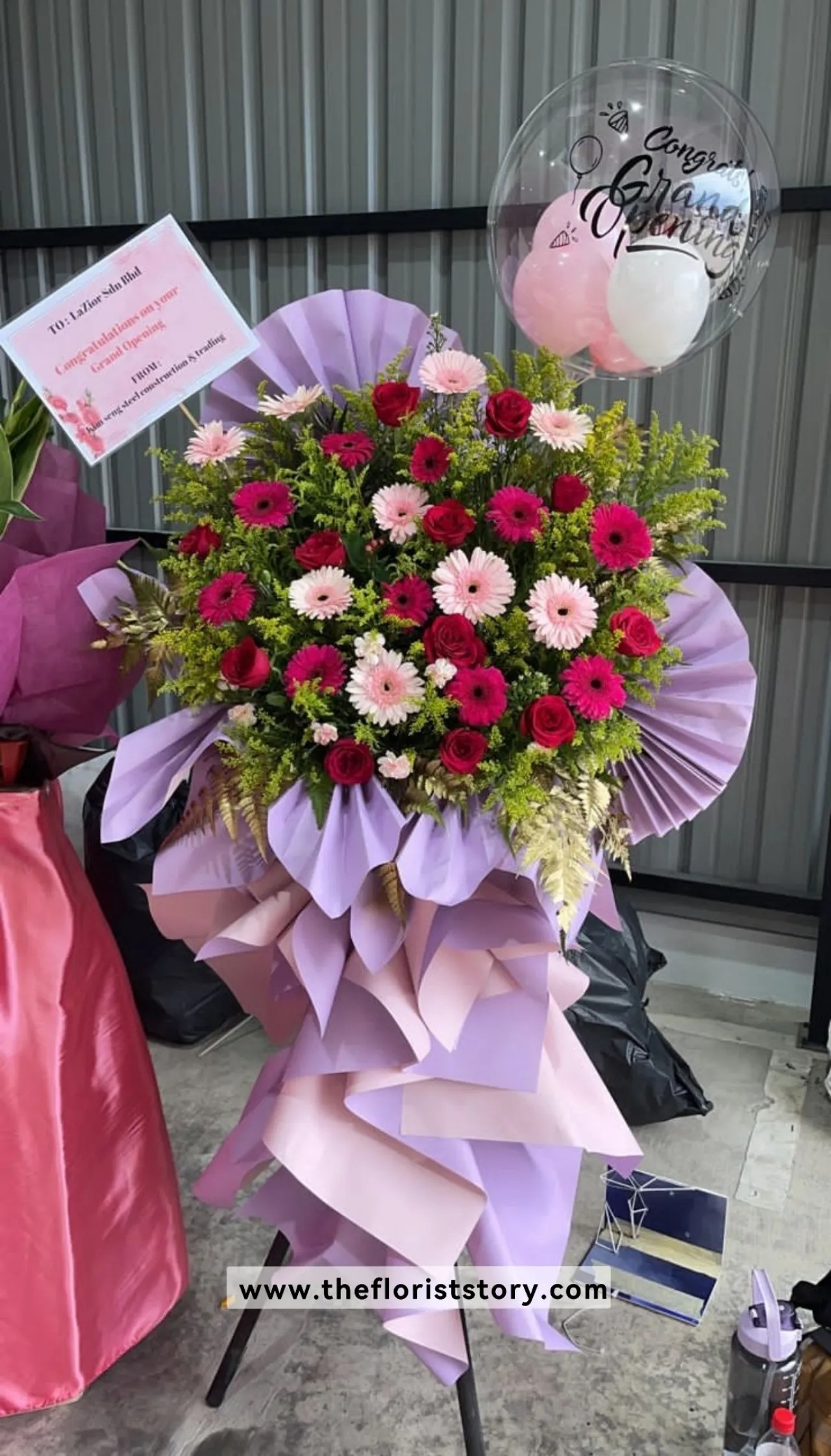 Balloon Opening Flowers stand 221 The Florist Story ( Florist Johor